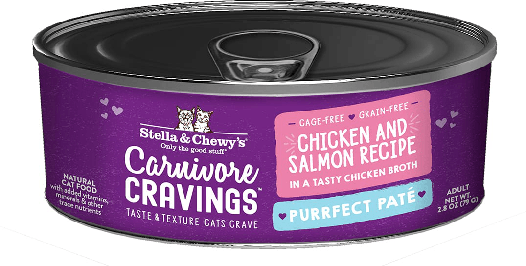 Stella & Chewys Carnivore Cravings Purrfect Paté Chicken & Salmon Recipe